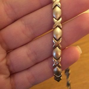 14k gold X and O’s tennis bracelet